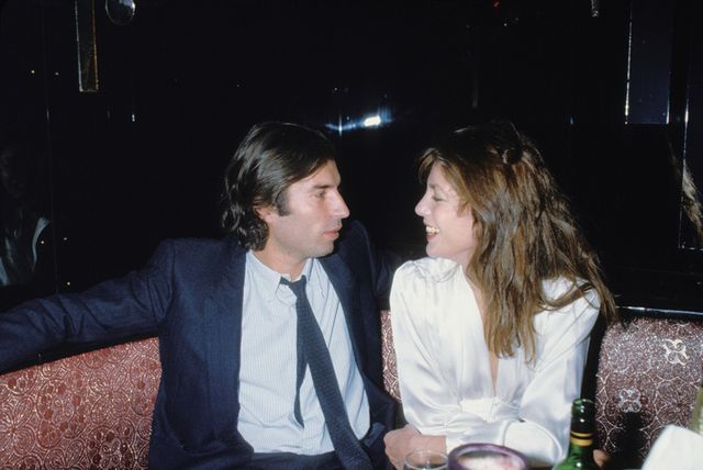 jacques doillon et jane birkin en soirée dans les années 80 circa 1980 photo by patrick siccoligamma rapho via getty images