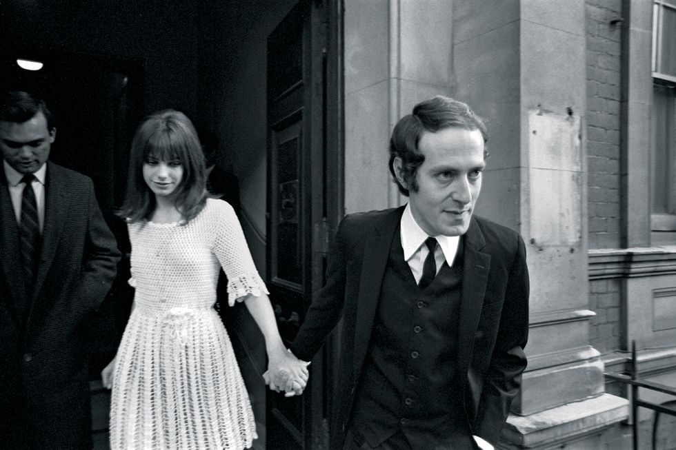 18 year old jane birkin, currently starring in the lead role of 'passion flower hotel' marries in secret at chelsea registry office london to john barry, aged 30, 16th october 1965 photo by kingsunday mirrormirrorpixgetty images
