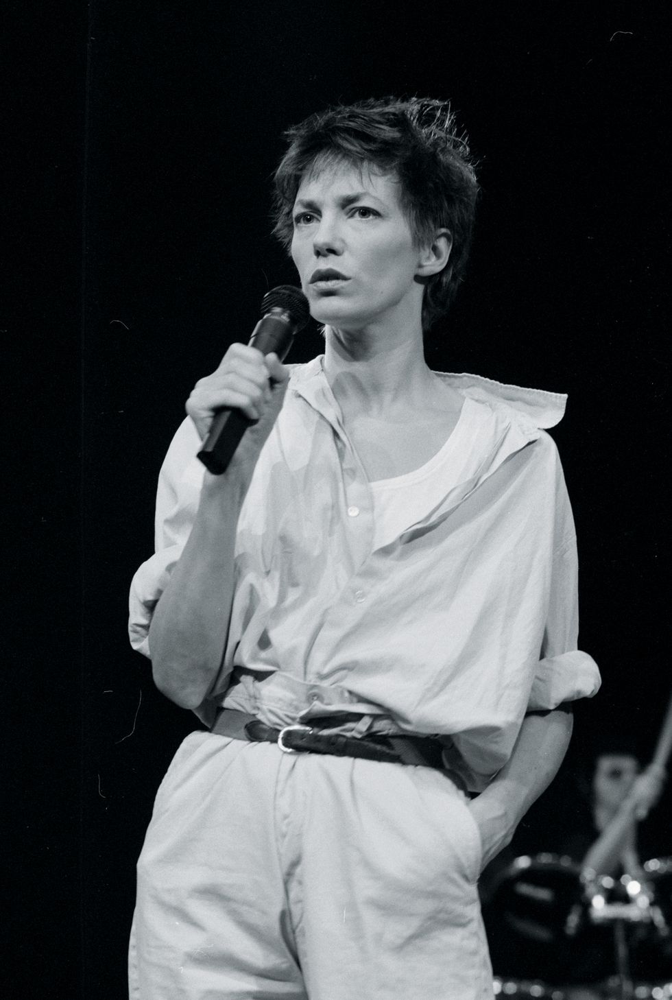 jane birkin en concert au bataclan à paris, france, en mars 1987 photo by alexis duclosgamma rapho via getty images