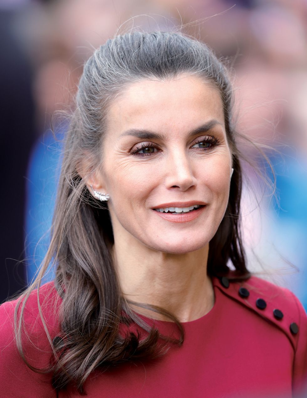 bishop auckland, united kingdom april 05 embargoed for publication in uk newspapers until 24 hours after create date and time queen letizia of spain arrives to officially opening the spanish art gallery on april 5, 2022 in bishop auckland, england photo by max mumbyindigogetty images