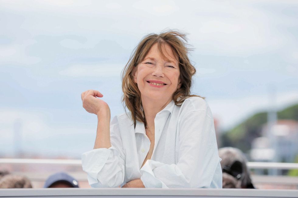 cannes, france july 08 jane birkin attends jane par charlotte jane by charlotte photocall during the 74th annual cannes film festival on july 08, 2021 in cannes, france photo by stephane cardinale corbiscorbis via getty images
