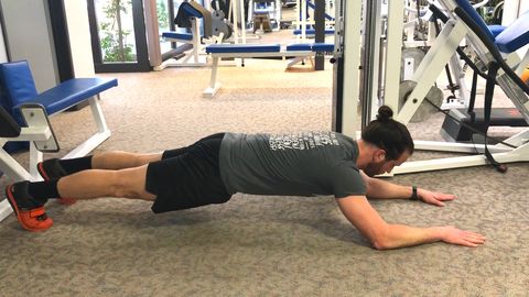 Bicycling Elbow Extension Planks Workout