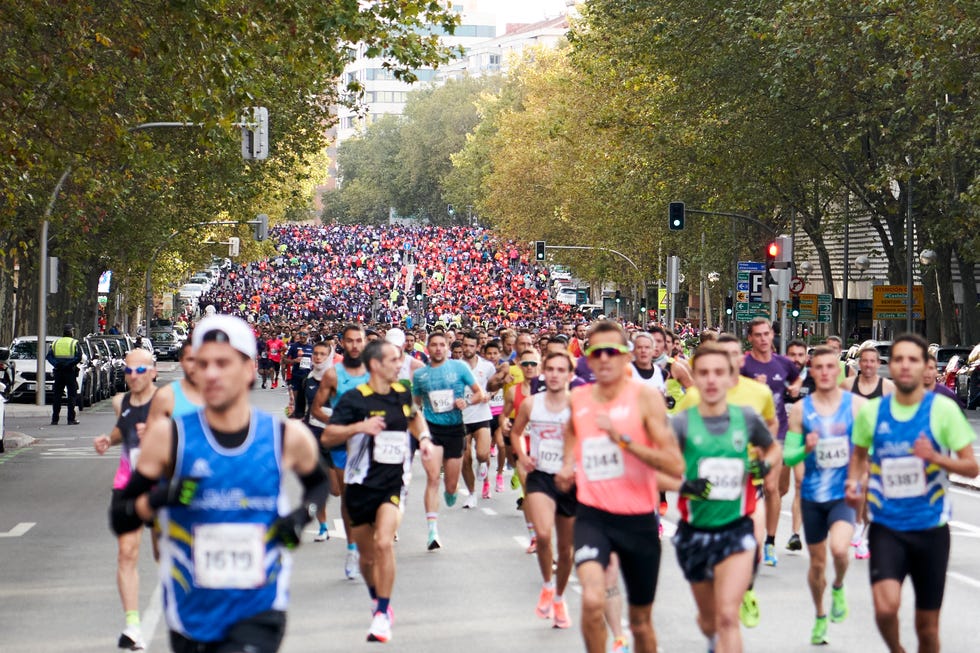 la carrera del derbi de las aficiones de madrid
