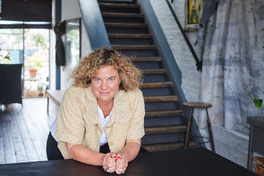 a person sitting at a table