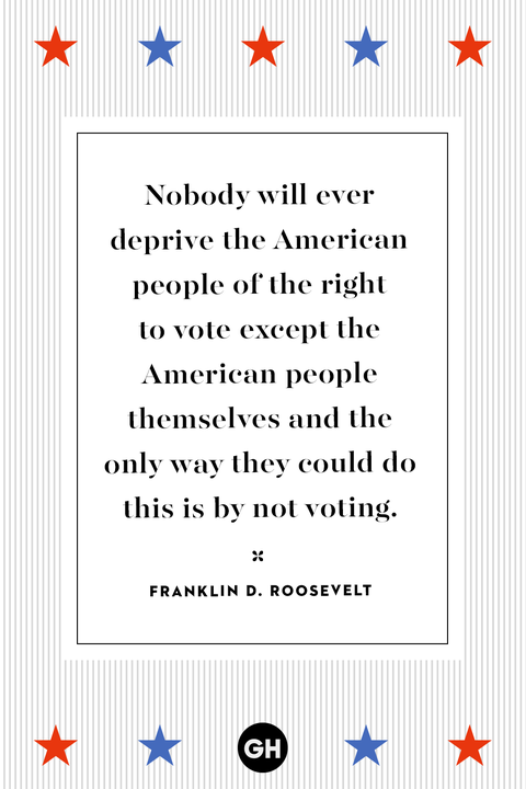 Voting quotes - election quotes - Franklin D. Roosevelt