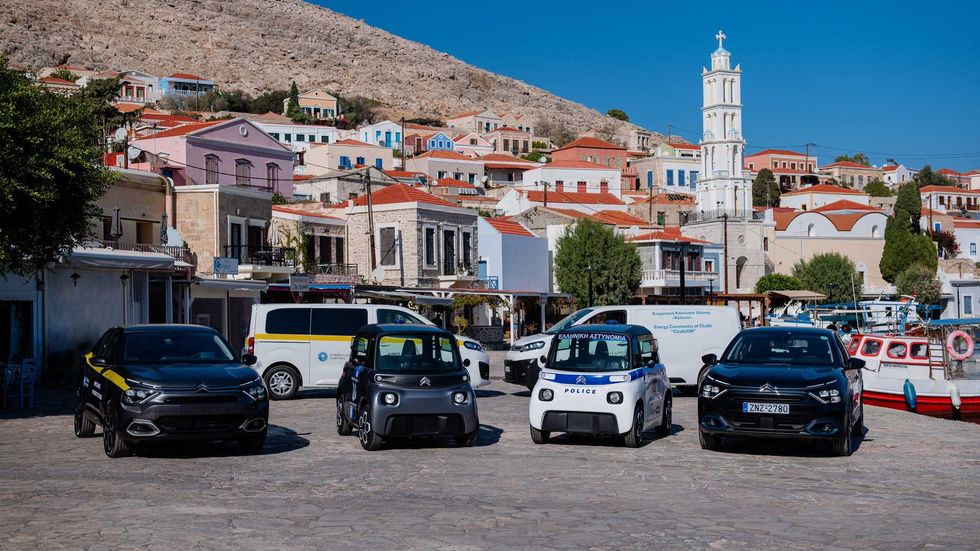 electricos citröen para las isla griega de chalki
