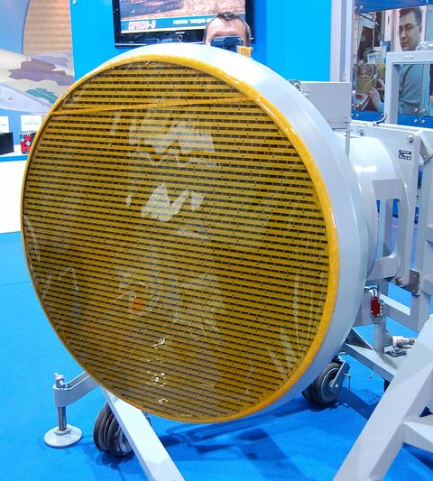 irbis e passive electronically scanned array radar used on su 35 fighter at maks airshow 2009