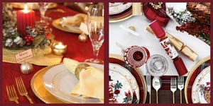 elegant christmas table setting ideas