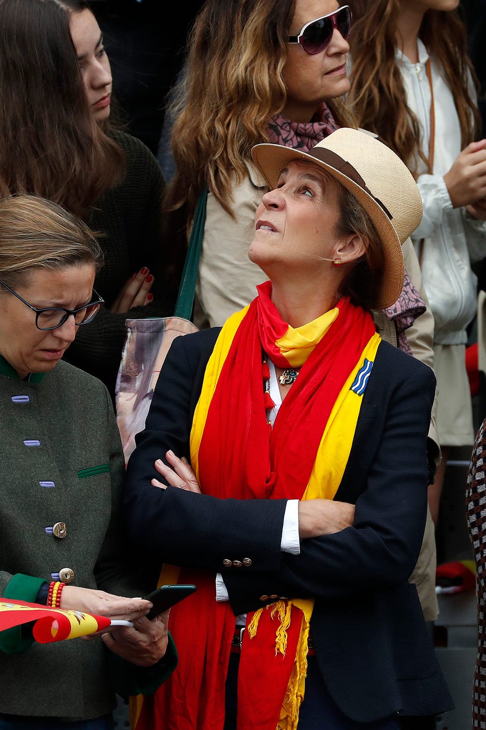 El rey Felipe VI y la reina Letizia presiden el desfile militar del Día de la Hispanidad 2018
