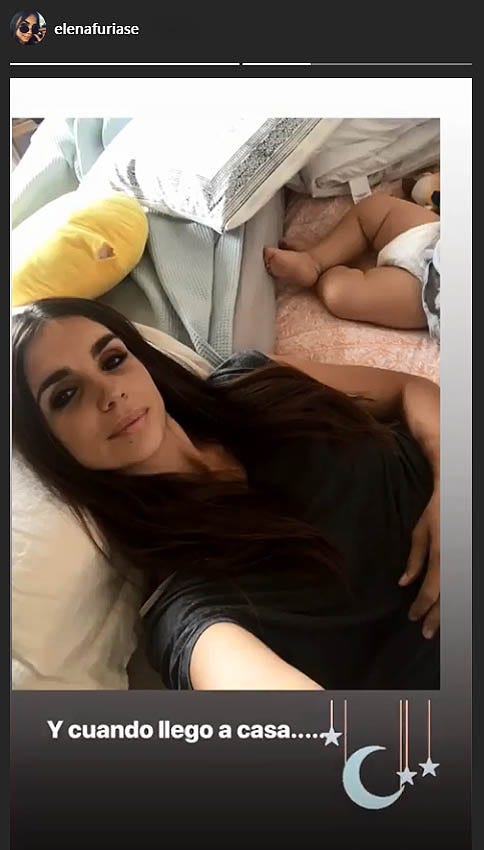 Elena Furiase y su hijo Noah