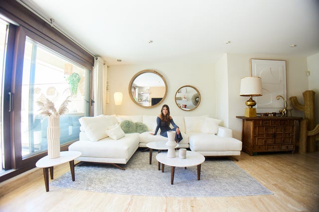 elena tablada decora el salon casa estilo japandi