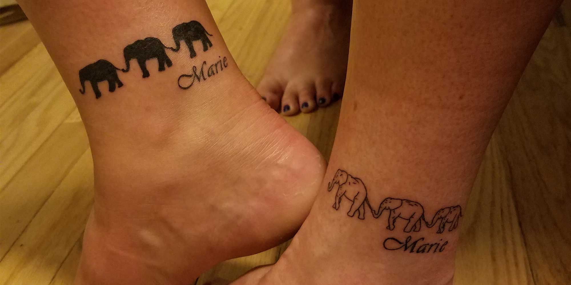 34 Superb Elephant Tattoos On Leg  Tattoo Designs  TattoosBagcom