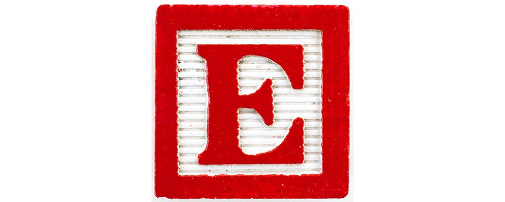 Letter E