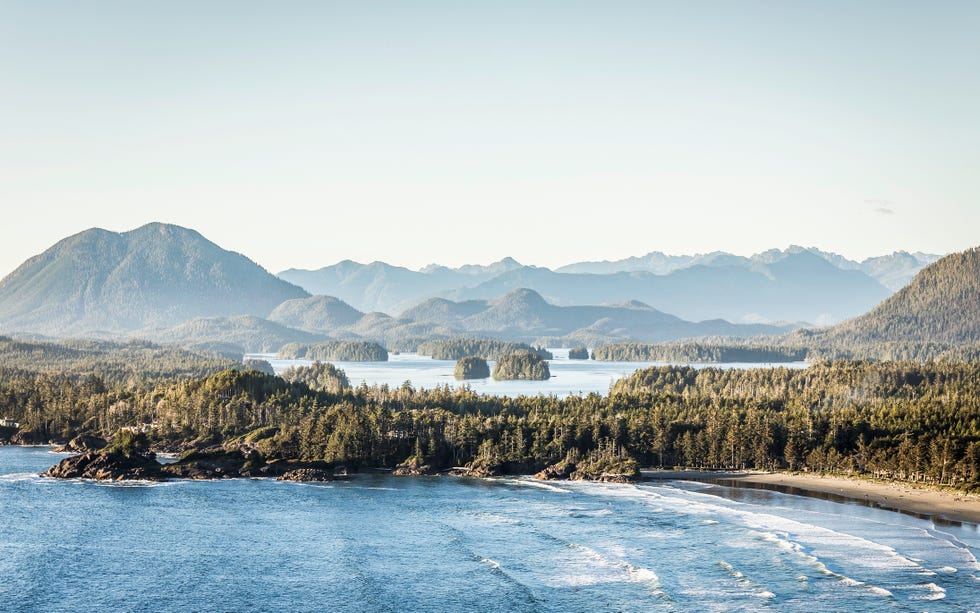 High altitude coastal landscape, Pacific Rim National Park, Vancouver Island, British Columbia, Canada