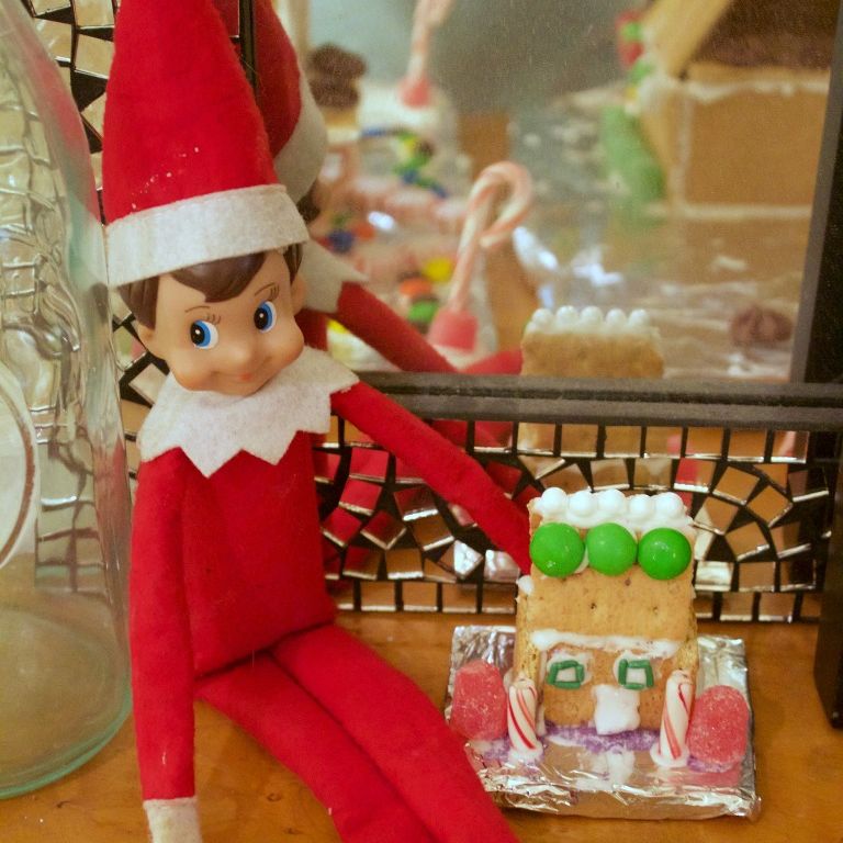 elf on the shelf ideas elf on the shelf creates a gingerbread house