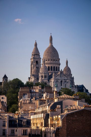 a large building with towers