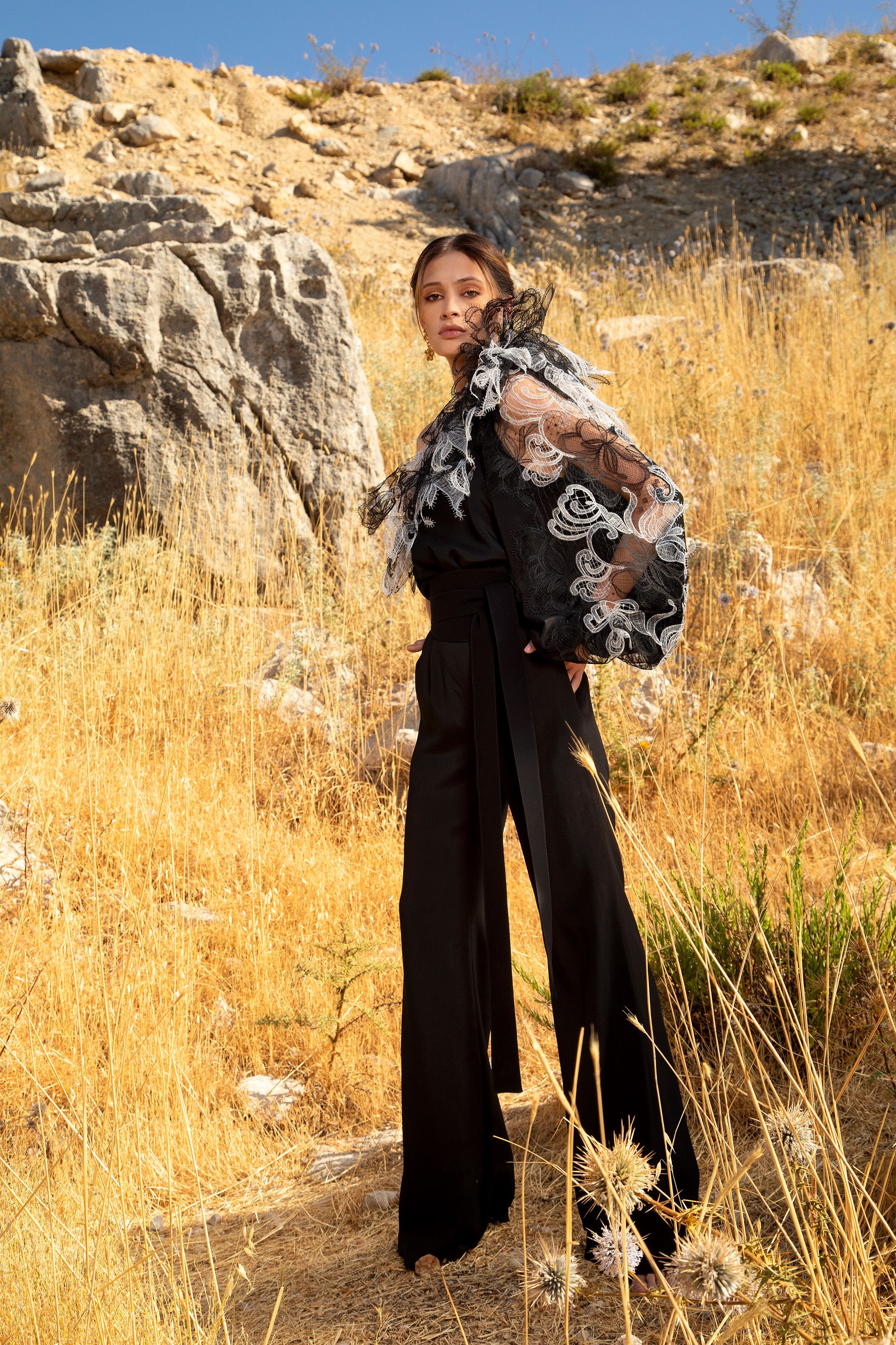 ELIE SAAB 売れ筋商品|||エリー サーブ ニット&セーター アウター レディース Sweaters Black エリー サーブ（ELIE SAAB）2024-25秋冬オートクチュール