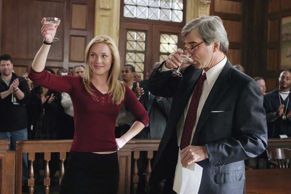 elisabeth röhm and sam waterston, law and order