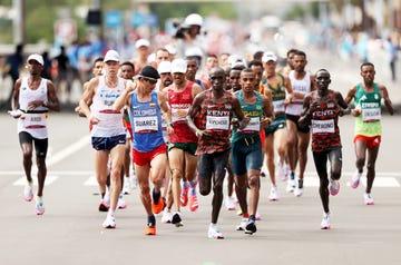 los atletas del maratón olímpico de tokio 2020