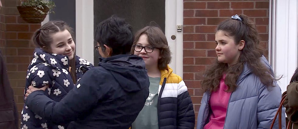 eliza, yasmeen, sam and hope in coronation street