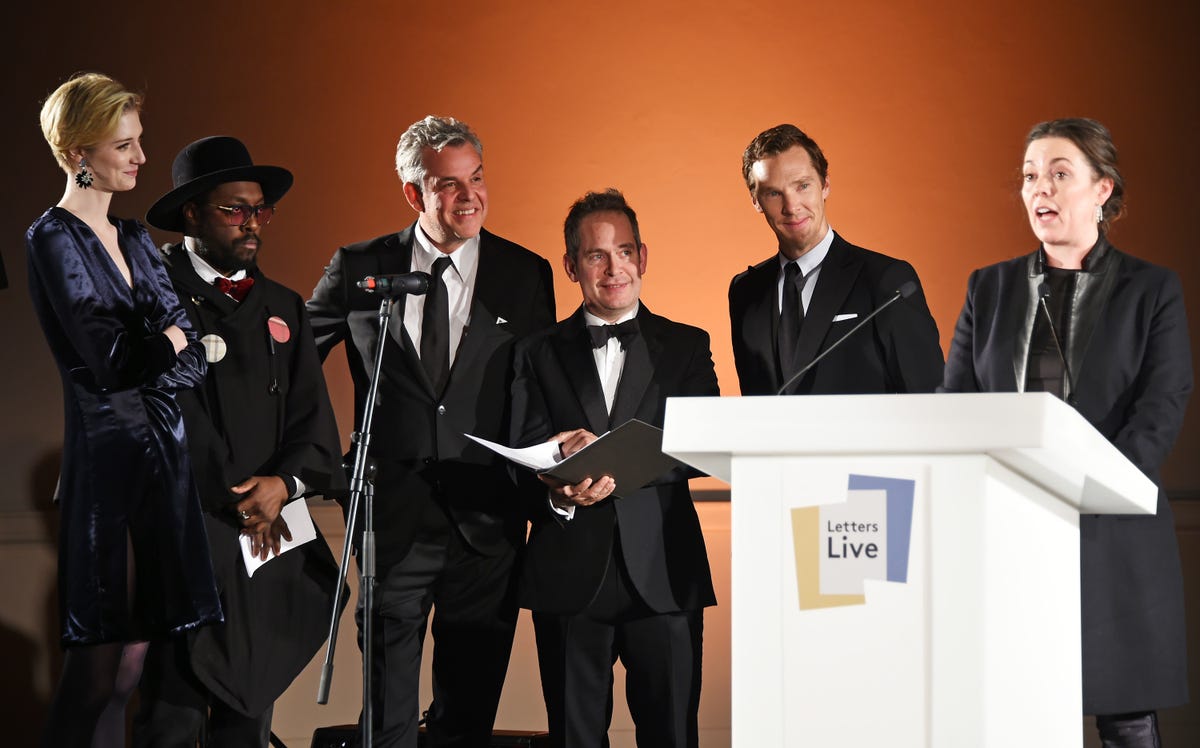 elizabeth debicki, william, danny huston, tom hollander, benedict cumberbatch and olivia colman