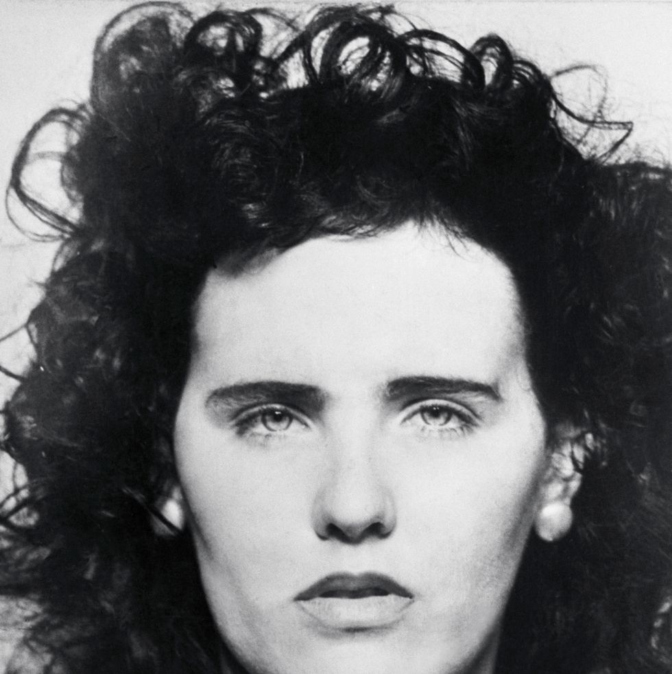 mugshot of elizabeth short, a woman with curly hair