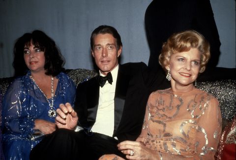 elizabeth taylor, halston and betty ford at studio 54