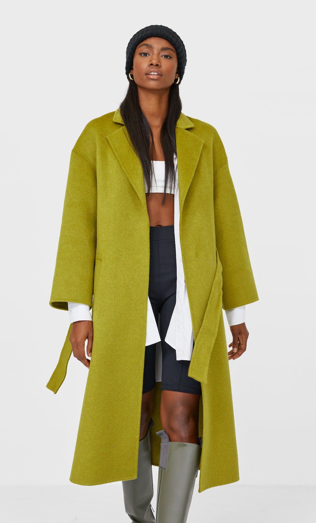 Manteau best sale vert stradivarius