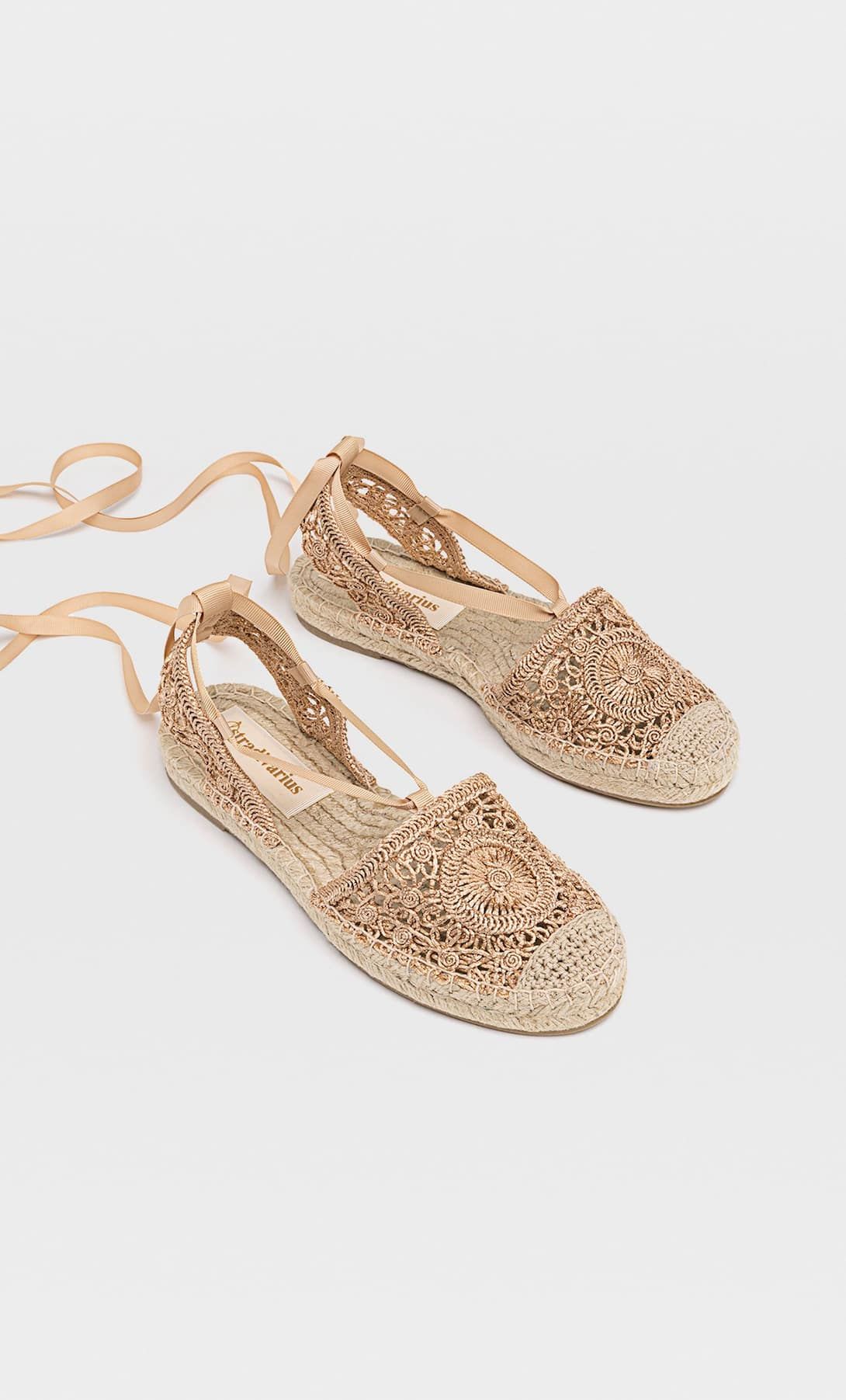 Alpargatas crochet stradivarius new arrivals