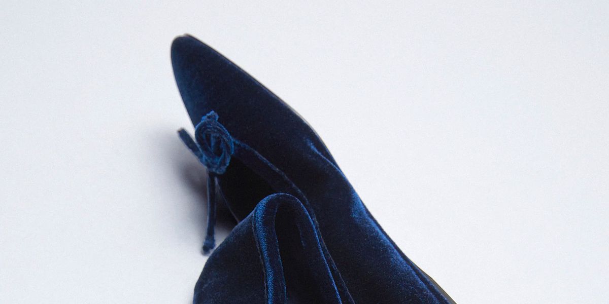Marcar Kent Corroer Terciopelo azul: así son los zapatos de Zara para esta Nochevieja