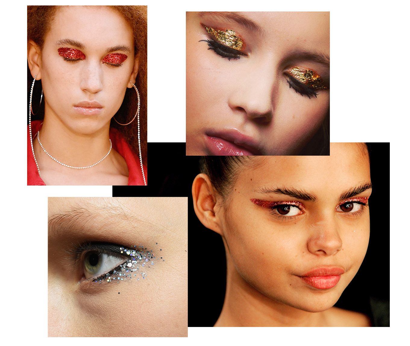 Runway Beauty Trend: Glitter Eye Makeup
