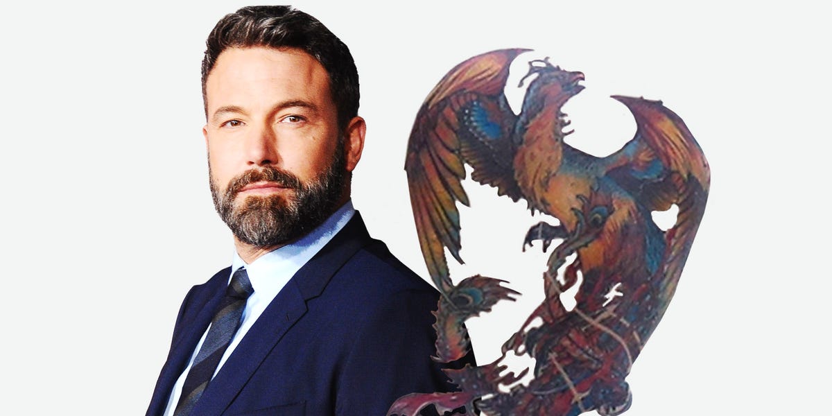 Ben Affleck back tattoo