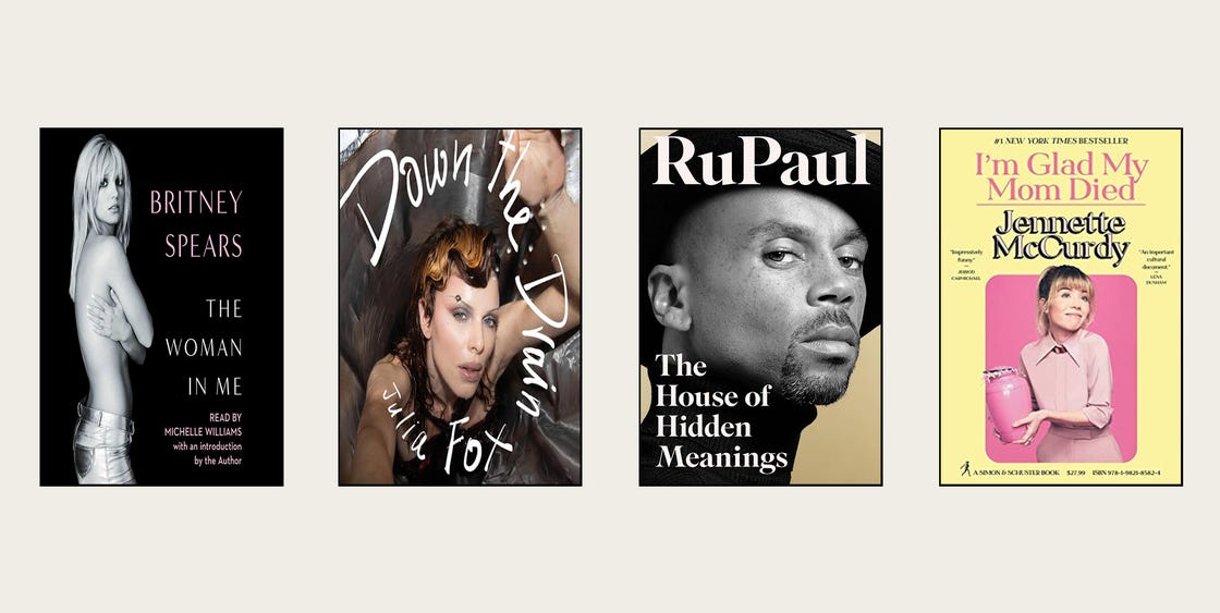 new autobiogrpahies to read britney spears julia of rupaul jennette mccurdy