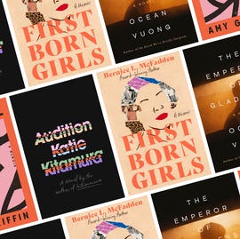 a collage of book covers including audition by katie kitamura, the tell by amy griffin, first born girls by bernice l mcfadden, and the emperor of gladness by ocean vuong a collage of book covers including audition by katie kitamura, the tell by amy griffin, first born girls by bernice l mcfadden, and the emperor of gladness by ocean vuong