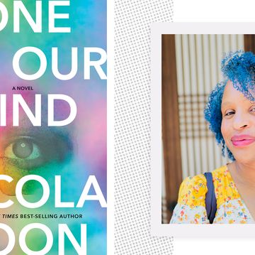 the cover of one of our kind by nicola yoon next to a headshot of nicola yoon