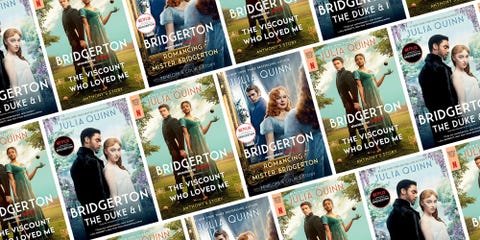 de omslagen van de eerste drie boeken uit de bridgerton boekenserie