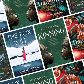 the covers of emily wildes map of the otherlands, the fox wife, kinning, and the jinn daughter lined up together