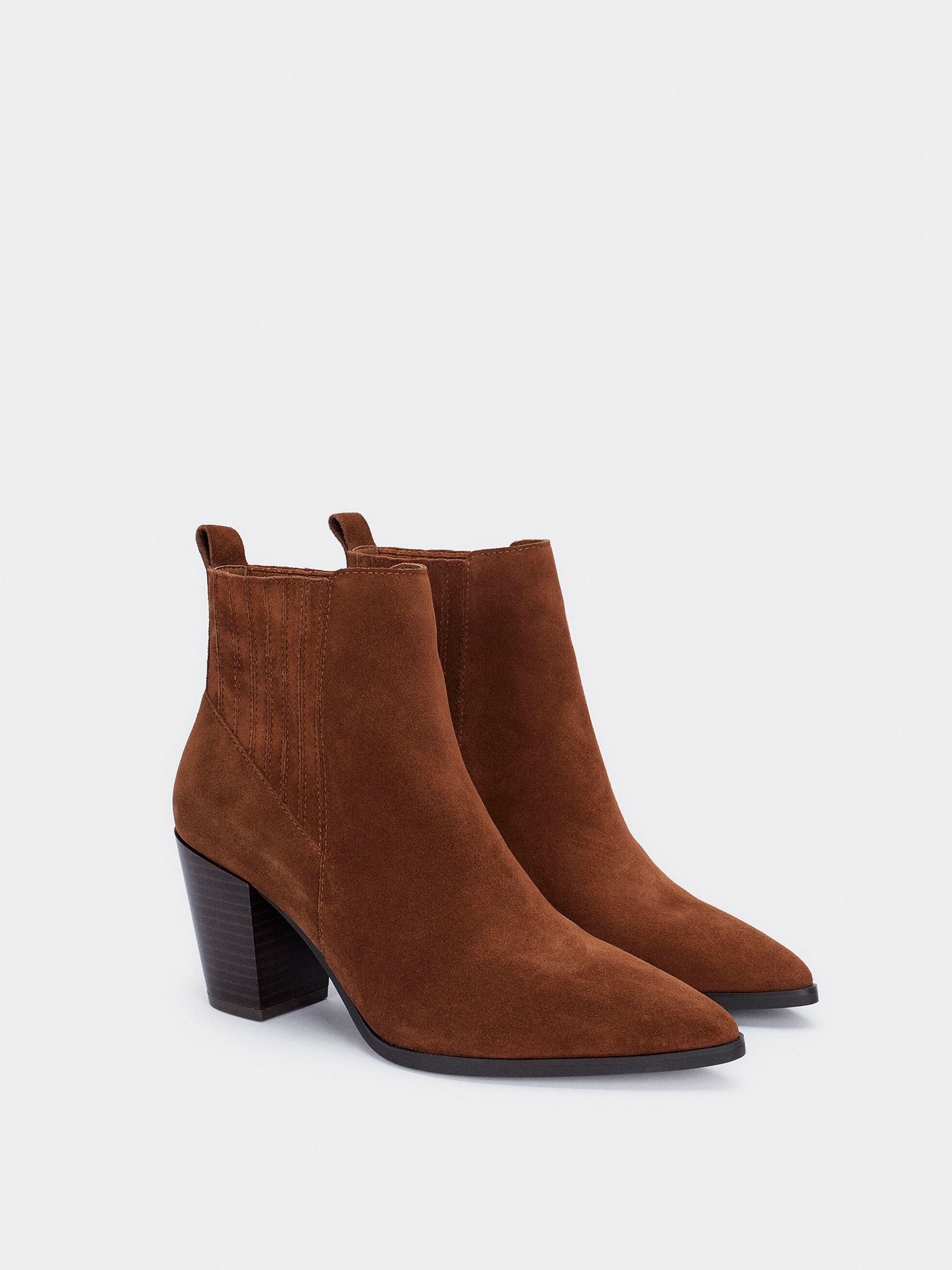 Botas marrones tacon online ancho