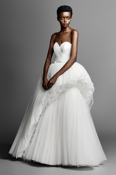 Gown, Wedding dress, Clothing, Fashion model, Dress, Bridal party dress, Bridal clothing, Bride, Photograph, Bridal accessory, 