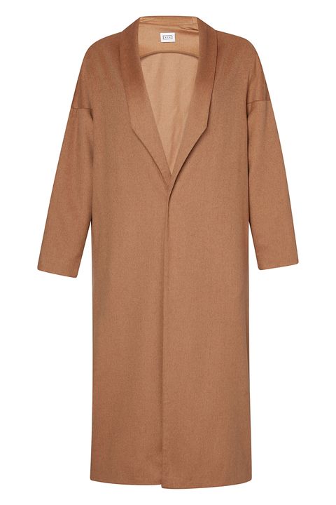 Clothing, Sleeve, Outerwear, Brown, Tan, Coat, Beige, Neck, Dress, Collar, 