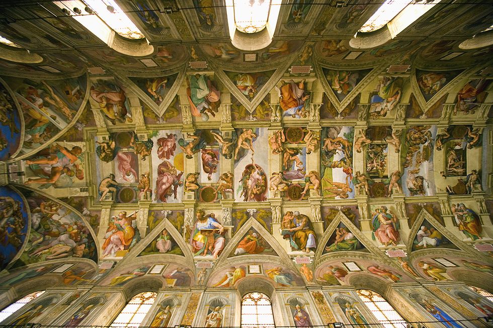 Fresco de la capilla Sixtina, Michelangelo Buonarroti elle