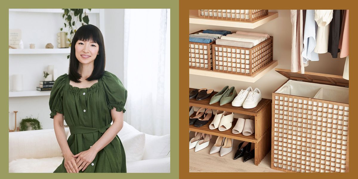 Marie Kondo Natural Shoji Stacking Slatted Wood Shoe Shelf