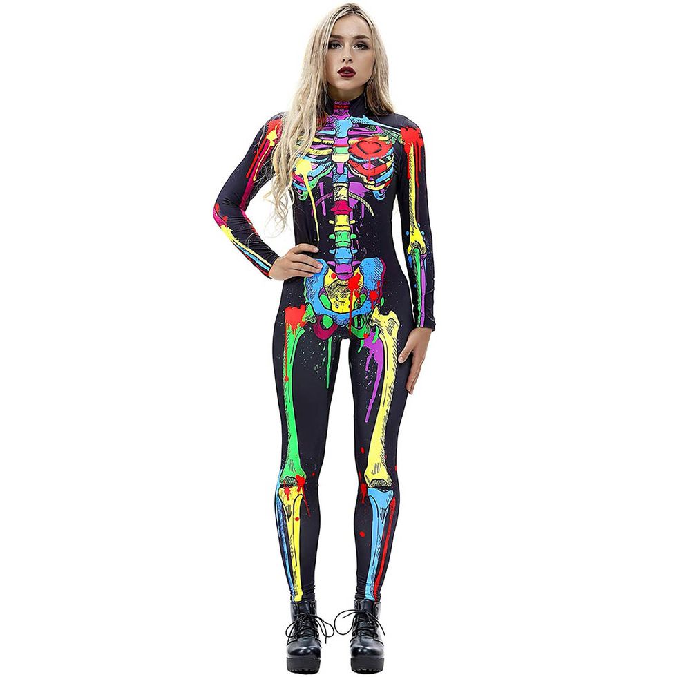 ideas disfraces halloween mujeres esqueleto
