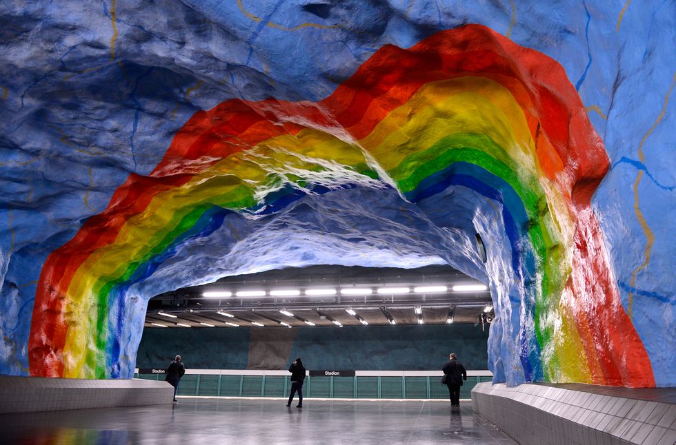 Estación de metro Stadion en Estocolmo
