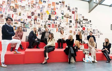 desayuno con celebrities con motivo de la exposición elle 75 años al lado de la mujer, en el espacio cultural centrocentro de madrid