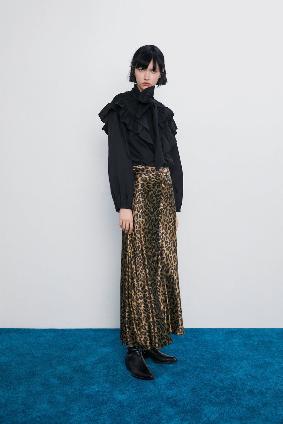 Personificación tarde armario La falda larga con estampado de leopardo de Zara para arrasar