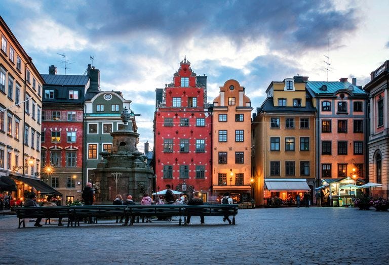 Plaza Stortorget Gamla Stan en Estocolmo