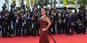 cannes, france   july 15 georgina rodriguez  attends the france screening during the 74th annual cannes film festival on july 15, 2021 in cannes, france photo by stephane cardinale   corbiscorbis via getty images