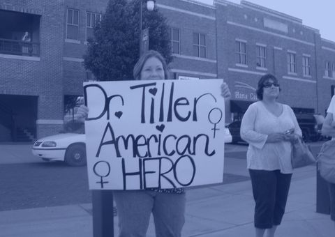 wichita, ks   may 31  dea deujsch c participates in a candle light vigil for dr george tiller in old town may 31, 2009 in wichita, kansas dr george tiller, a late term abortion doctor, was gunned down inside the foyer at the reformation lutheran church during morning church services a suspect in the shooting has been apprehended in kansas city  photo by kelly glasscockgetty images