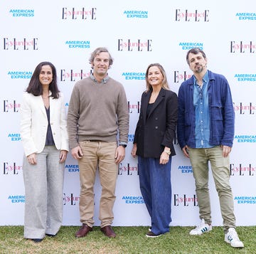 las interioristas alba hurlé y alicia martín, con jorge hernández gil, director del grupo trocadero y rodrigo varona, cofundador y director de la consultoría gastronómica brandelicious